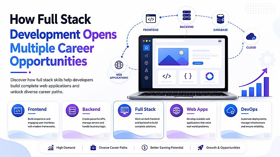 Full Stack Developer working with frontend, backend, databases, APIs, cloud platforms, and web applications